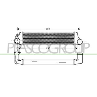Intercooler, échangeur PRASCO BM018N001