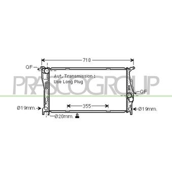 Radiateur, refroidissement du moteur PRASCO OEM 7547059
