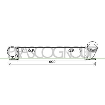 Intercooler, échangeur PRASCO BM026N002