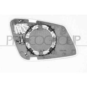 Verre de rétroviseur, rétroviseur extérieur PRASCO [BM0287514]