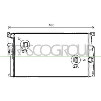 Radiateur, refroidissement du moteur PRASCO OEM 7600511