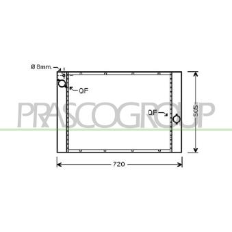 Radiateur, refroidissement du moteur PRASCO [BM046R004]