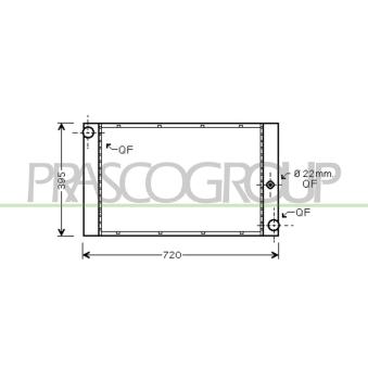 Radiateur, refroidissement du moteur PRASCO OEM 7795878