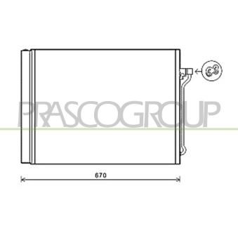 Condenseur, climatisation PRASCO OEM 64536805452