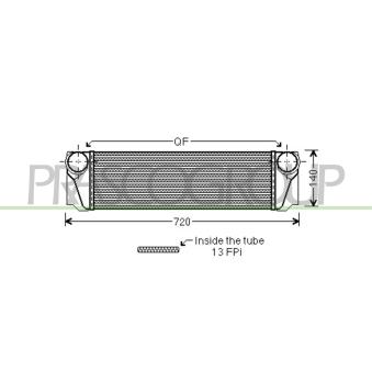 Intercooler, échangeur PRASCO OEM 7577115 Intercooler, échangeur PRASCO OEM 7577115