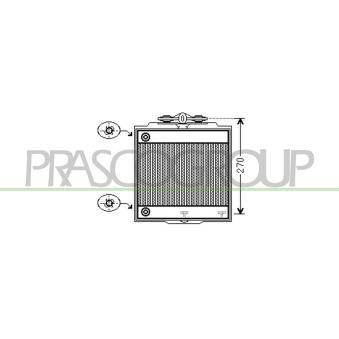 Radiateur, refroidissement du moteur PRASCO OEM 17117802662 Radiateur, refroidissement du moteur PRASCO OEM 17117802662