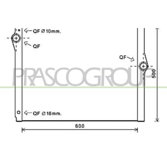 Radiateur, refroidissement du moteur PRASCO BM101R006