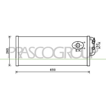 Radiateur, refroidissement du moteur PRASCO BM101R007