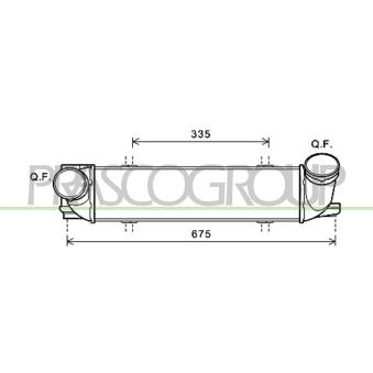 Intercooler, échangeur PRASCO BM120N001