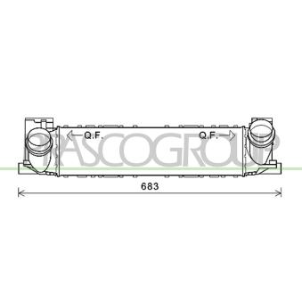 Intercooler, échangeur PRASCO BM123N001