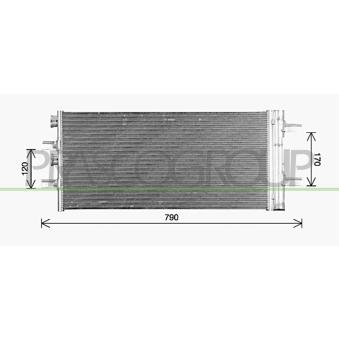 Condenseur, climatisation PRASCO BM200C001