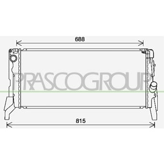 Radiateur, refroidissement du moteur PRASCO BM200R003