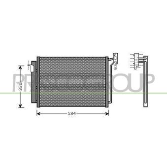 Condenseur, climatisation PRASCO OEM 8381543 Condenseur, climatisation PRASCO OEM 8381543