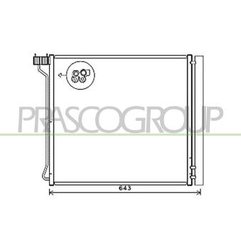 Condenseur, climatisation PRASCO OEM 64509239944