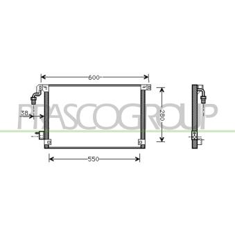 Condenseur, climatisation PRASCO OEM 6455Z7 Condenseur, climatisation PRASCO OEM 6455Z7