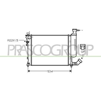 Radiateur, refroidissement du moteur PRASCO OEM 1301TR