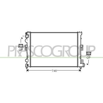 Radiateur, refroidissement du moteur PRASCO OEM 1476529080