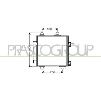 Condenseur, climatisation PRASCO [CI201C001]