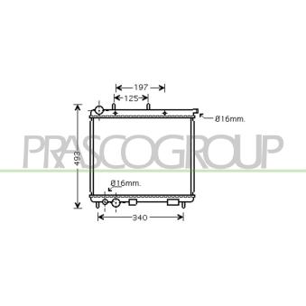 Radiateur, refroidissement du moteur PRASCO OEM 1330C1