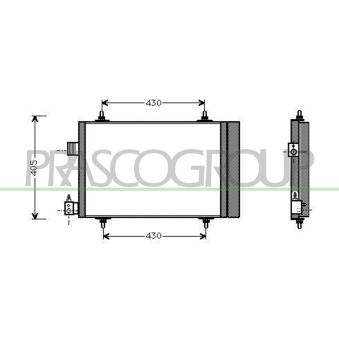 Condenseur, climatisation PRASCO OEM 6455CV Condenseur, climatisation PRASCO OEM 6455CV
