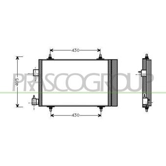 Condenseur, climatisation PRASCO OEM 6453EC Condenseur, climatisation PRASCO OEM 6453EC