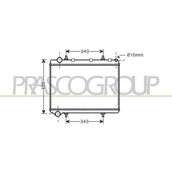 Radiateur, refroidissement du moteur PRASCO OEM 133338