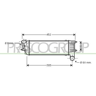 Intercooler, échangeur PRASCO CI520N001