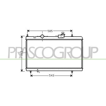 Radiateur, refroidissement du moteur PRASCO [CI520R001]