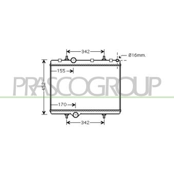 Radiateur, refroidissement du moteur PRASCO OEM 1330K0