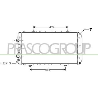Radiateur, refroidissement du moteur PRASCO OEM 1324816080