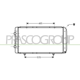 Radiateur, refroidissement du moteur PRASCO OEM 1364128080