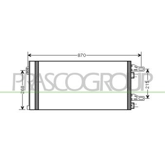 Condenseur, climatisation PRASCO OEM 1391281080