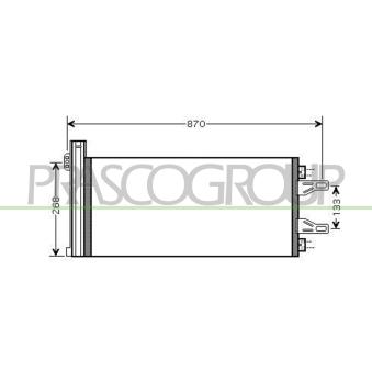 Condenseur, climatisation PRASCO [CI954C002]
