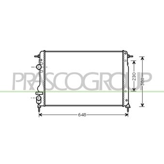 Radiateur, refroidissement du moteur PRASCO OEM 8200189286