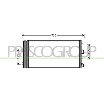 Condenseur, climatisation PRASCO OEM 921008028R