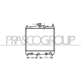 Radiateur, refroidissement du moteur PRASCO OEM 21460AX800