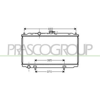 Radiateur, refroidissement du moteur PRASCO OEM 21410BM402