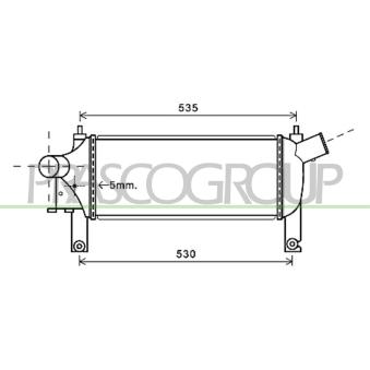 Intercooler, échangeur PRASCO DS814N001