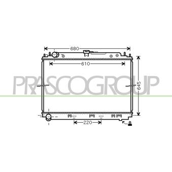 Radiateur, refroidissement du moteur PRASCO OEM 21410EB00B
