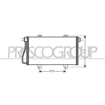 Condenseur, climatisation PRASCO OEM 2765000QAF