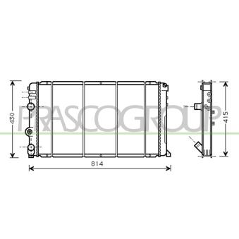 Radiateur, refroidissement du moteur PRASCO OEM 2141000QAA