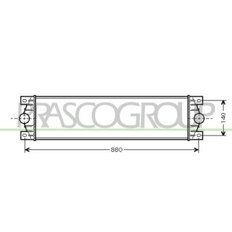 Intercooler, échangeur PRASCO OEM 7701057121 Intercooler, échangeur PRASCO OEM 7701057121