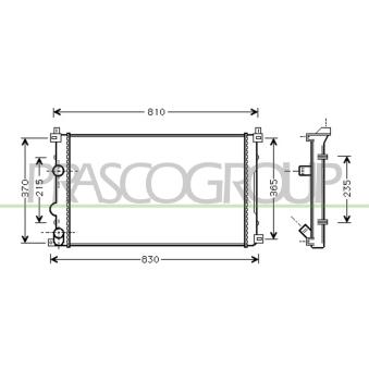Radiateur, refroidissement du moteur PRASCO OEM 4414972