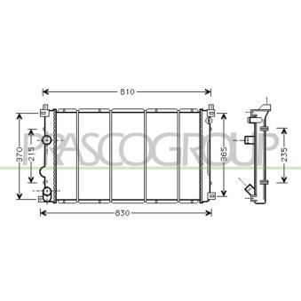 Radiateur, refroidissement du moteur PRASCO OEM 4415066