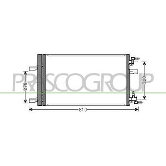 Condenseur, climatisation PRASCO OEM 1850135 Condenseur, climatisation PRASCO OEM 1850135