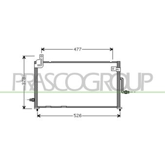 Condenseur, climatisation PRASCO DW322C001