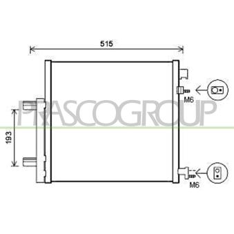 Condenseur, climatisation PRASCO DW340C001