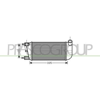 Intercooler, échangeur PRASCO OEM 1560794