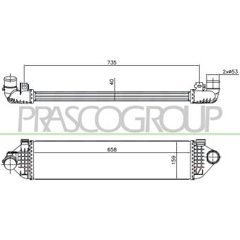 Intercooler, échangeur PRASCO FD079N001