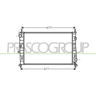 Radiateur, refroidissement du moteur PRASCO OEM 93BB8005EF